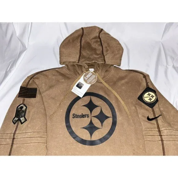 ❤️Pittsburgh Steelers Salute to Service Hoodie 2023 Men's